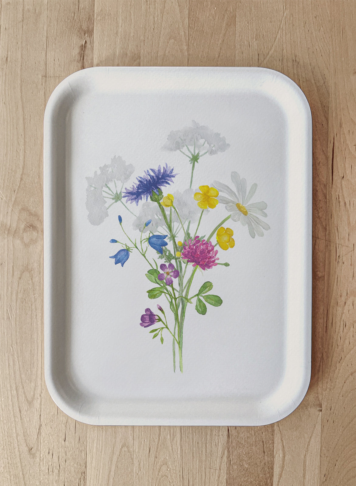 Tray Seven Flowers 27x20 cm