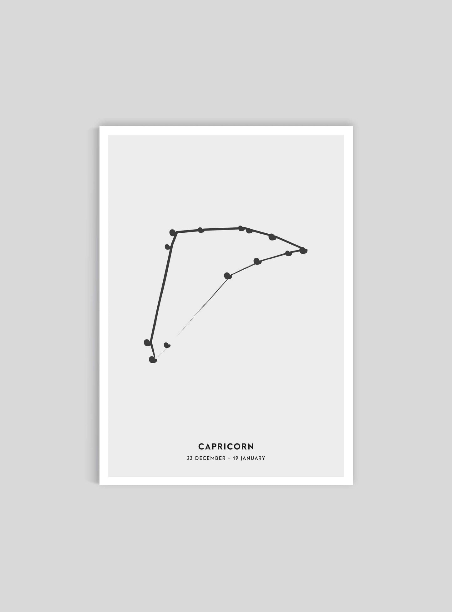 Zodiac sign Capricorn - Stenbocken - Mini print A5 - Kunskapstavlan