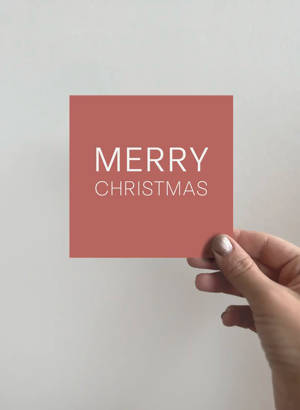 Greeting card - Merry Christmas - Red