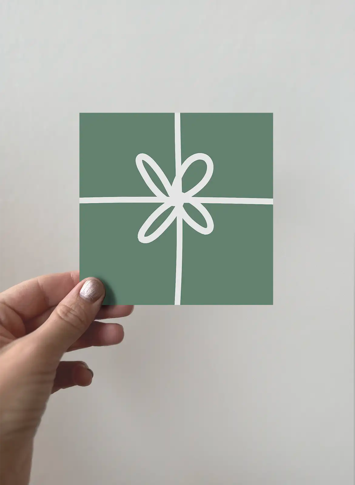 Greeting card - Gift - Green