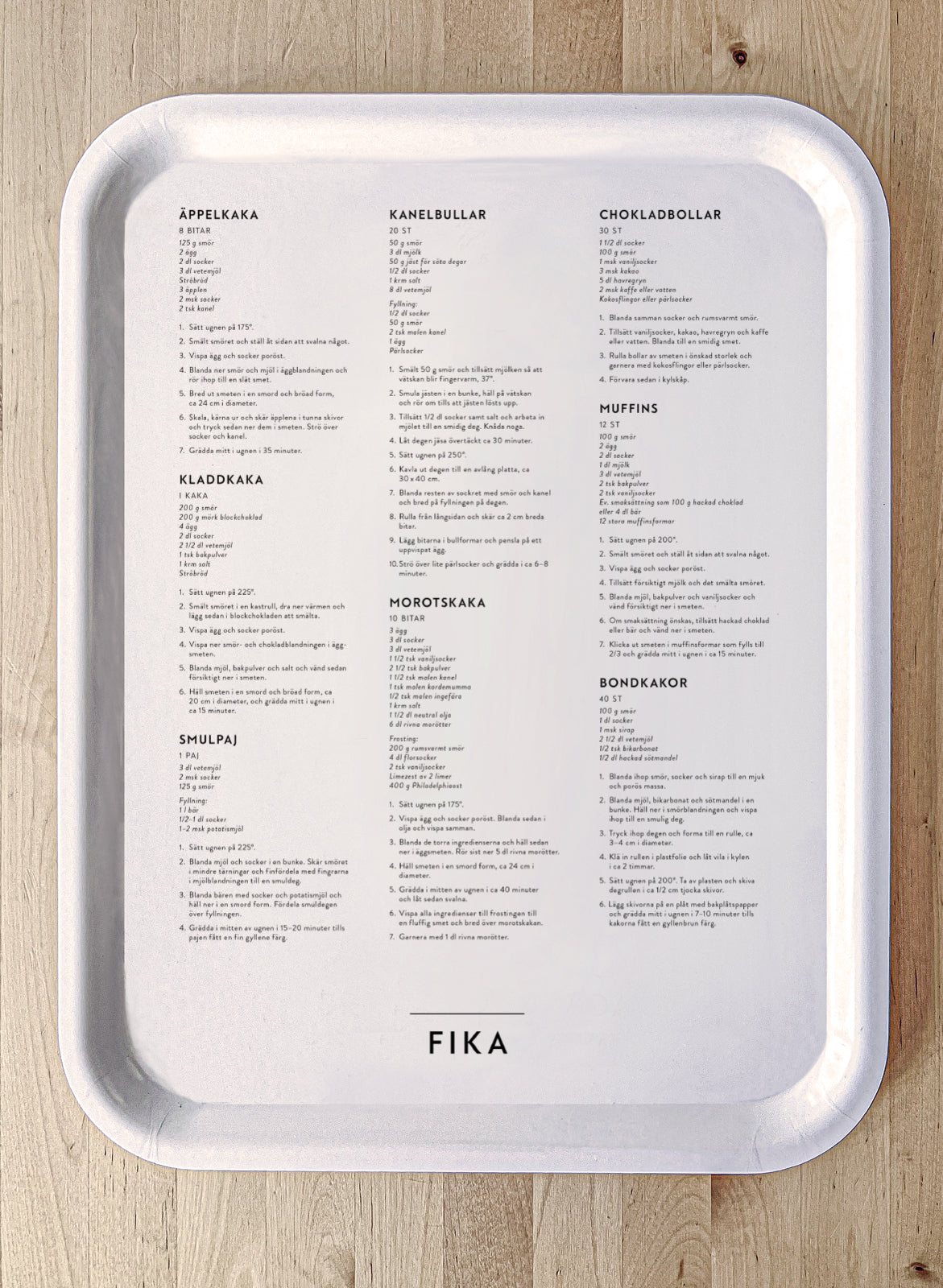 Tray Fika 43x33 cm