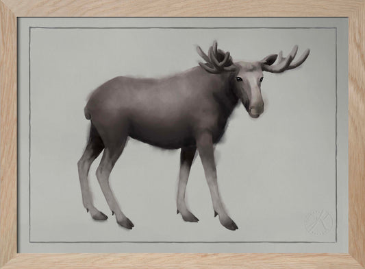 The Moose - Watercolour