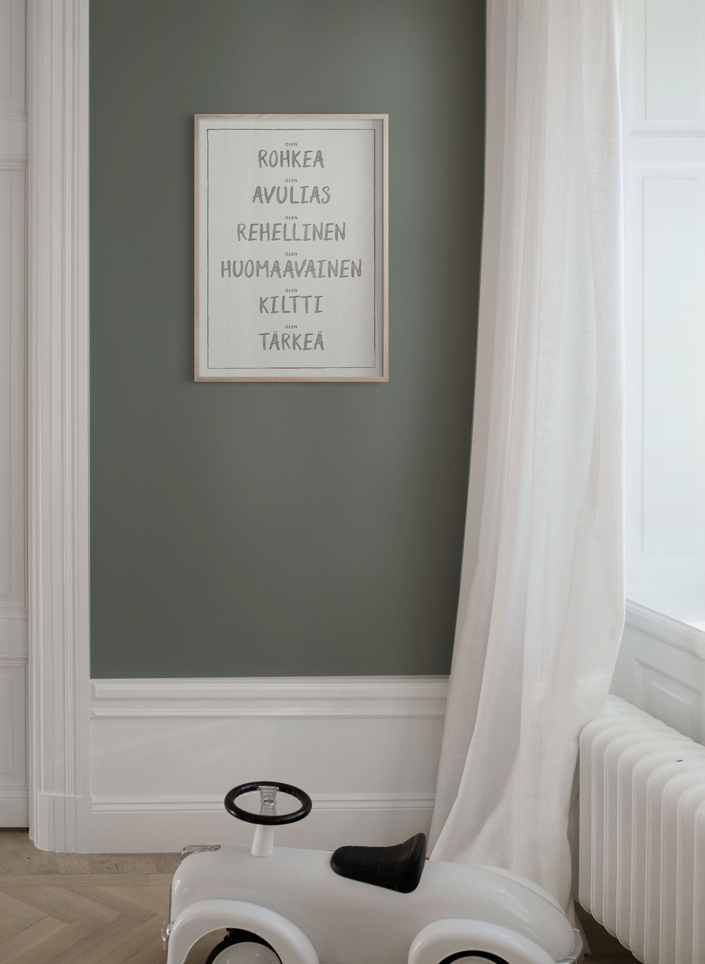 Olen, Dark Grey - I am in Finnish