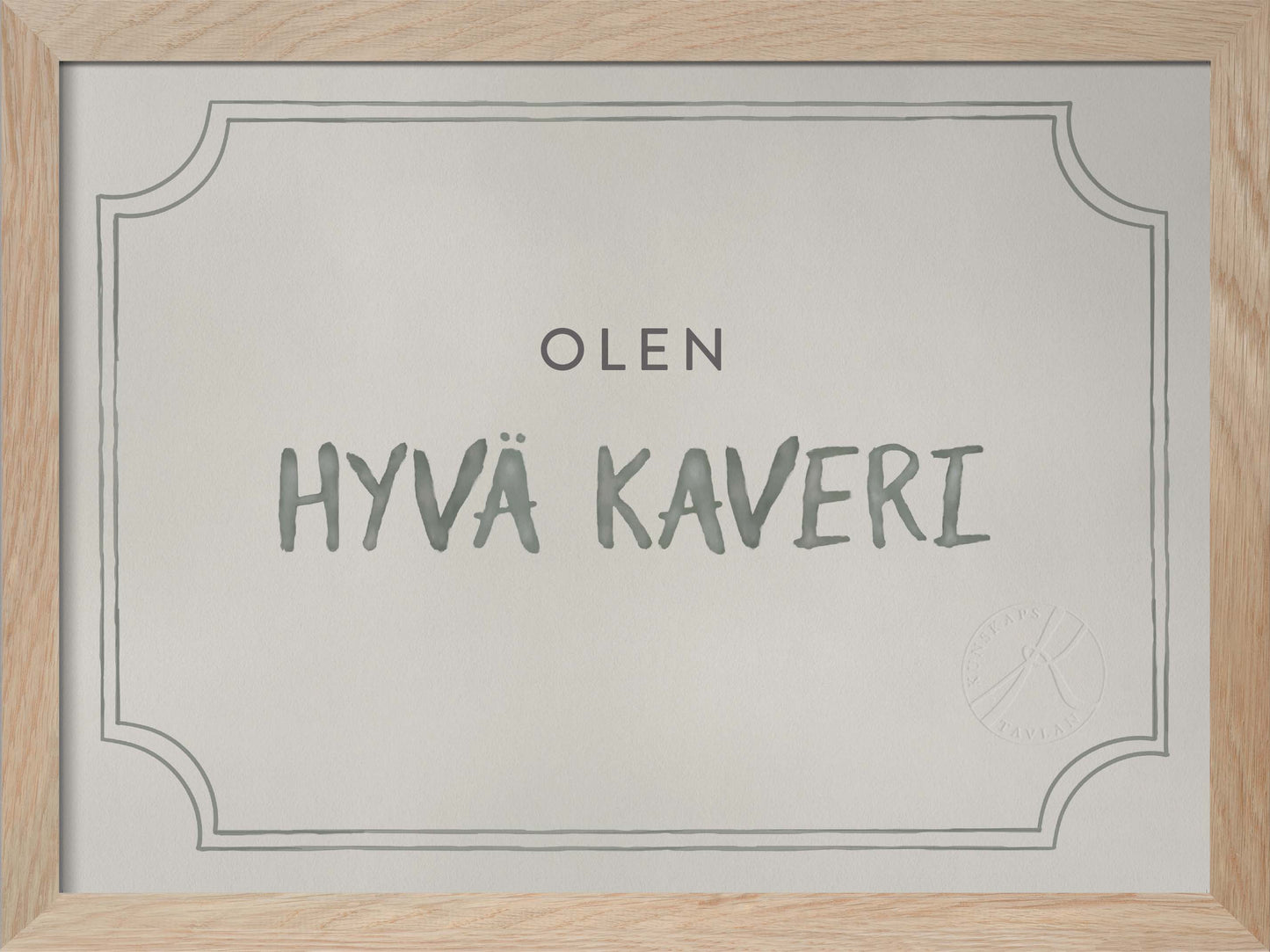 Kaveridiplomi, Dusty Mint - Good Friend Diploma in Finnish