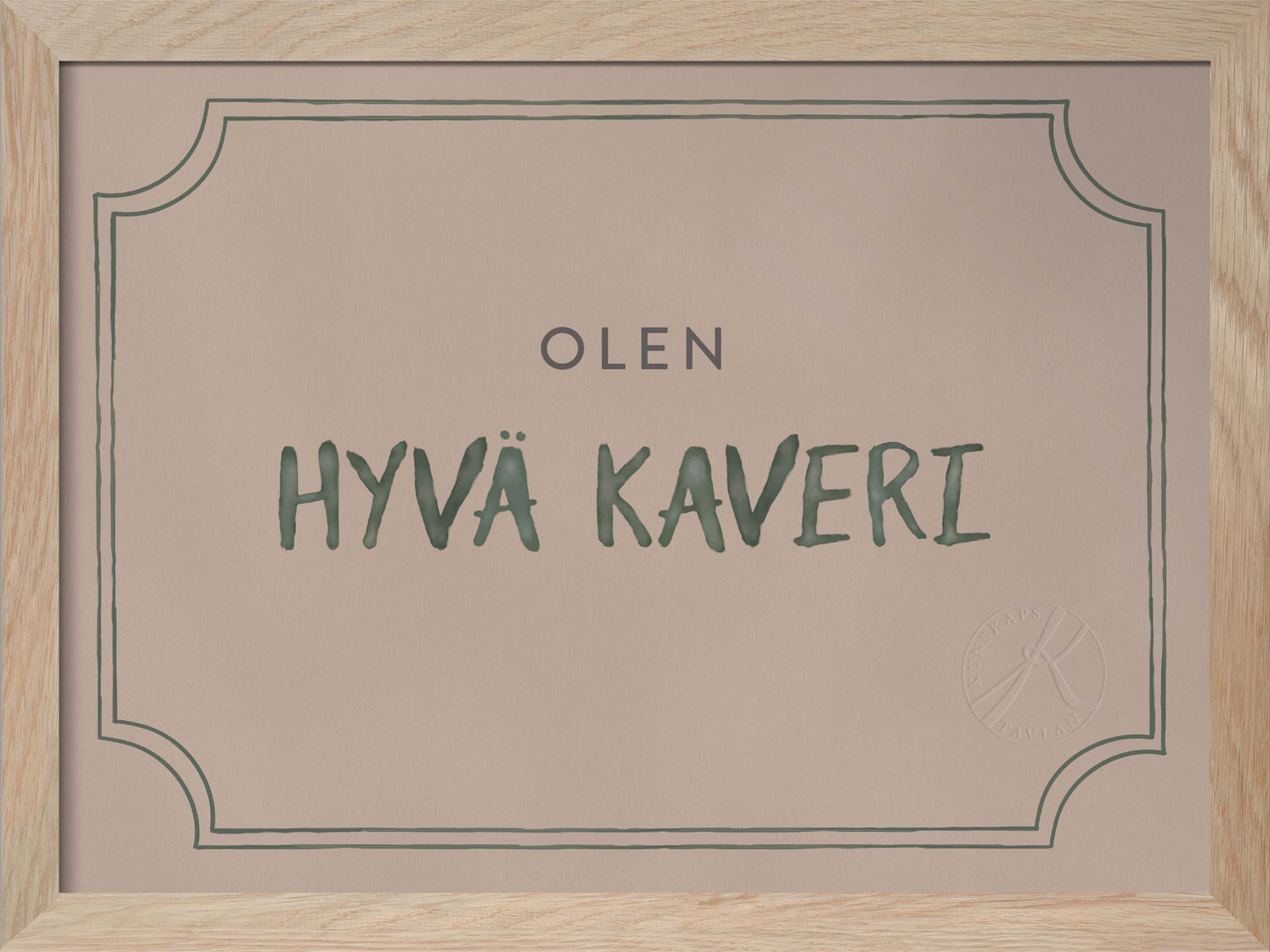 Kaveridiplomi, Dusty Rose - Good Friend Diploma in Finnish