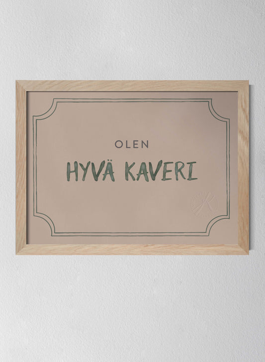 Kaveridiplomi, Dusty Rose - Good Friend Diploma in Finnish