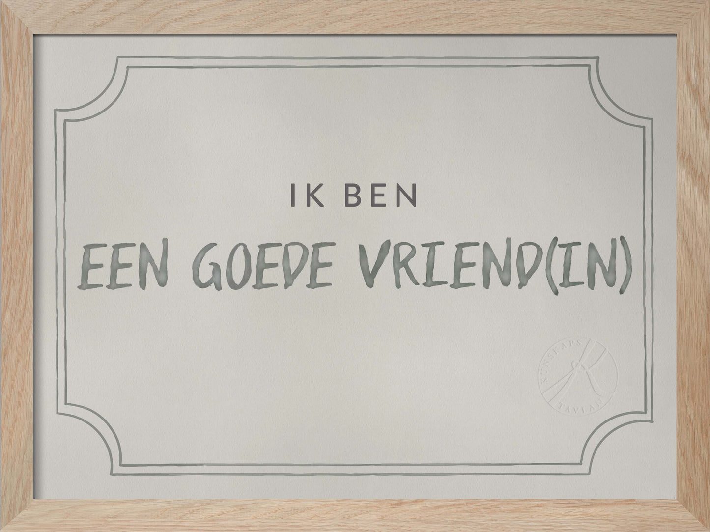 Vriendendiploma, Dusty Mint - Good Friend Diploma in Dutch