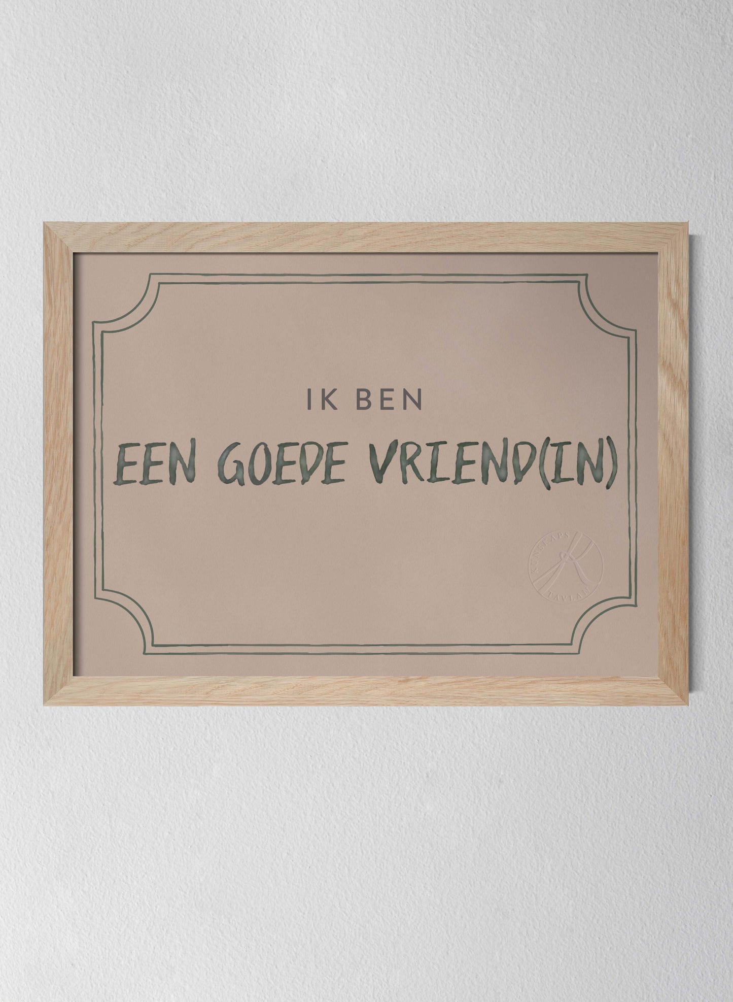 Vriendendiploma, Dusty Rose - Good Friend Diploma in Dutch