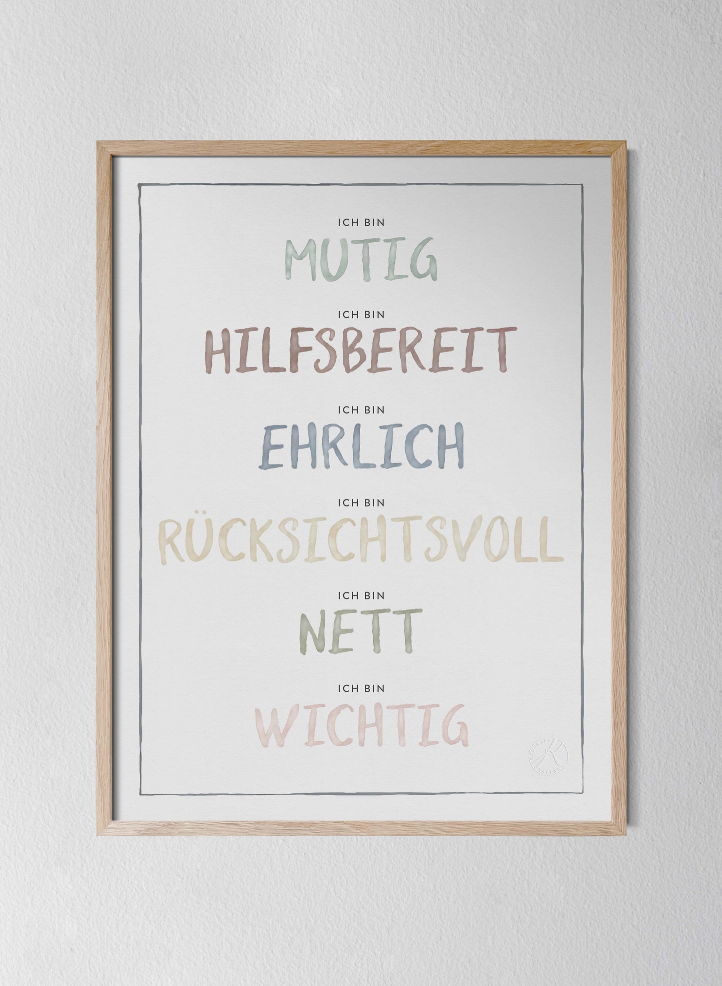 Ich bin, Dusty Pastel - I am in German
