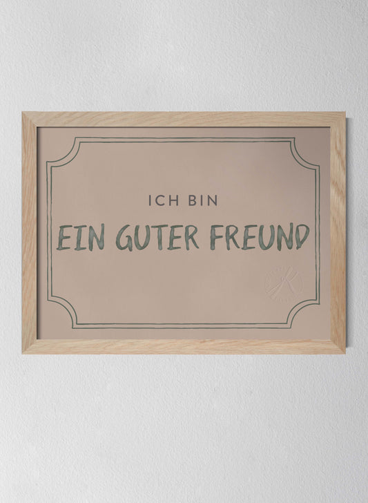 Freundschaftsdiplom, Dusty rose - Good Friend Diploma in German