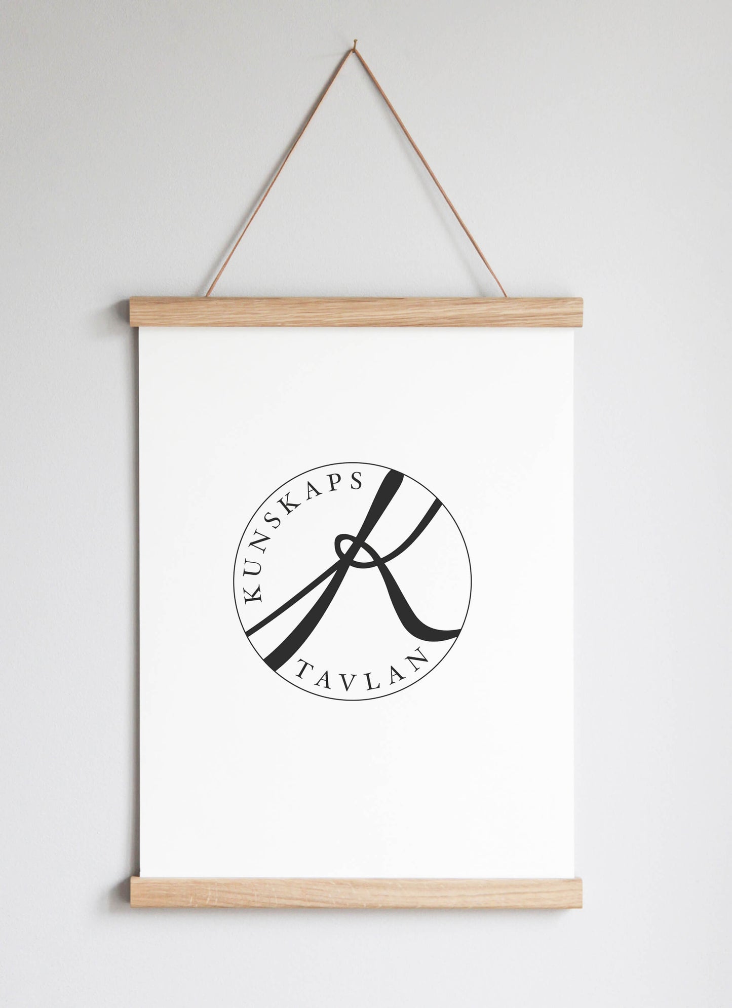 Poster Hanger in Solid Oak 31 cm - 12"