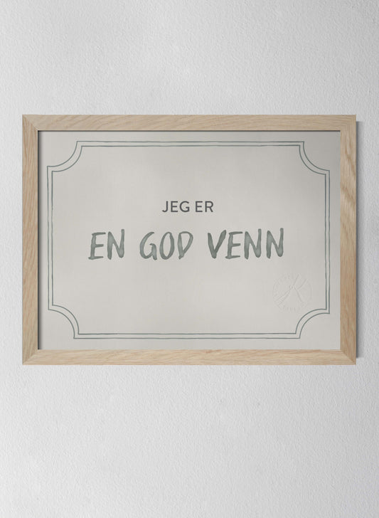 Vennediplomet, Dusty Mint - Good Friend Diploma in Norwegian